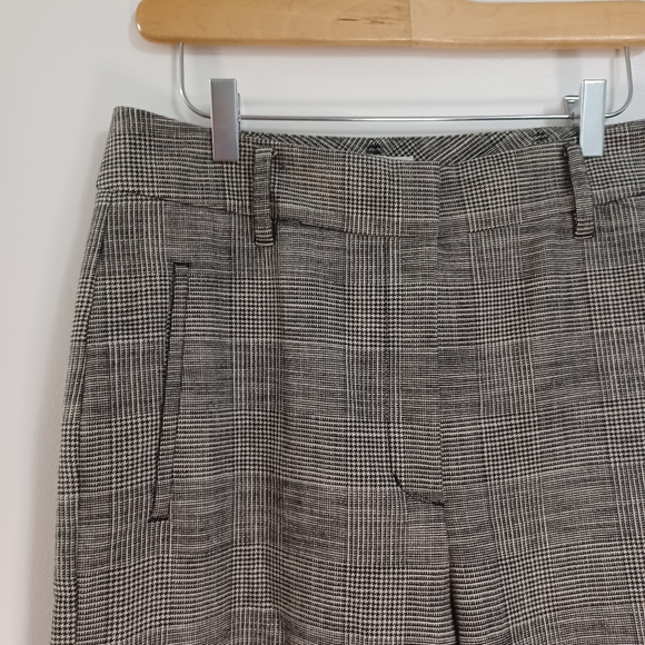 Wilfred High Waisted Plaid Cropped Trousers - Picture 3 of 8